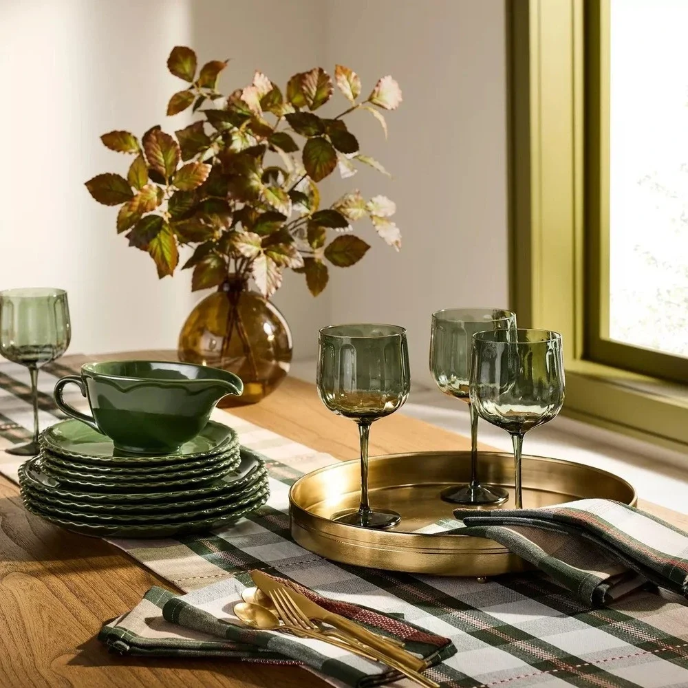 XL Turning Leaf in Amber Glass Arrangement - Hearth & Hand Magnolia, Target Fall